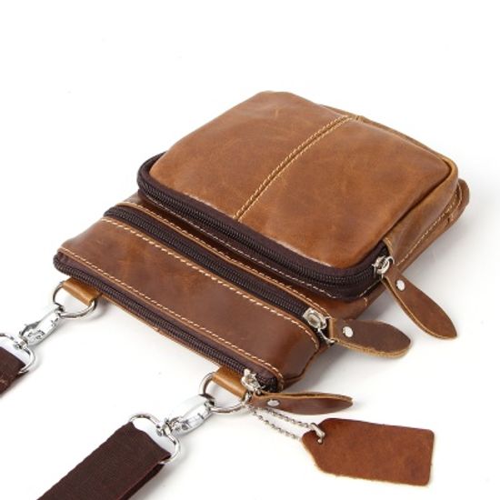 리바츠 소가죽 크로스백/가죽 남성가방 캐주얼백