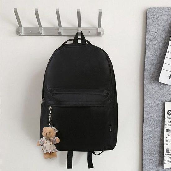 곰돌이 키링 캐주얼 학생 백팩