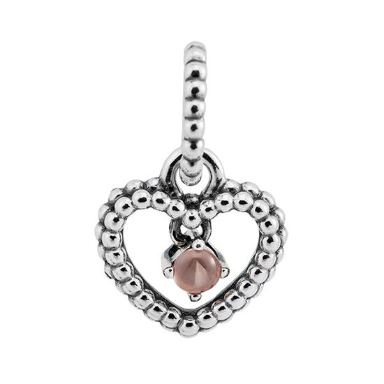판도라 로즈 하트 댕글 참(6월 탄생석) 798854C06