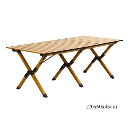 캠핑 접이식 월넛컬러 대형 롤테이블120cm+파우치증정