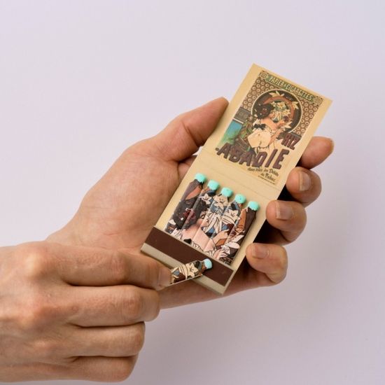 무하 종이 성냥_민트