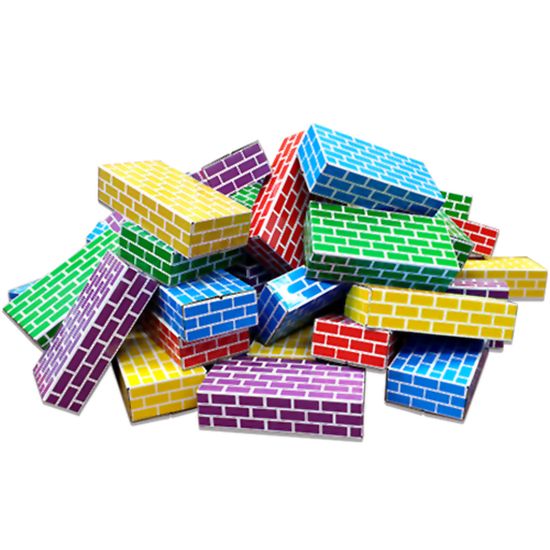 컬러 종이벽돌 10pcs