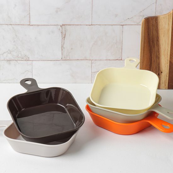 [유펍] 100%국내생산 손잡이 접시 8p(색상골고루발송)