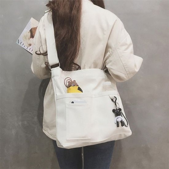 데일리 에코백 캔버스 가방 크로스백