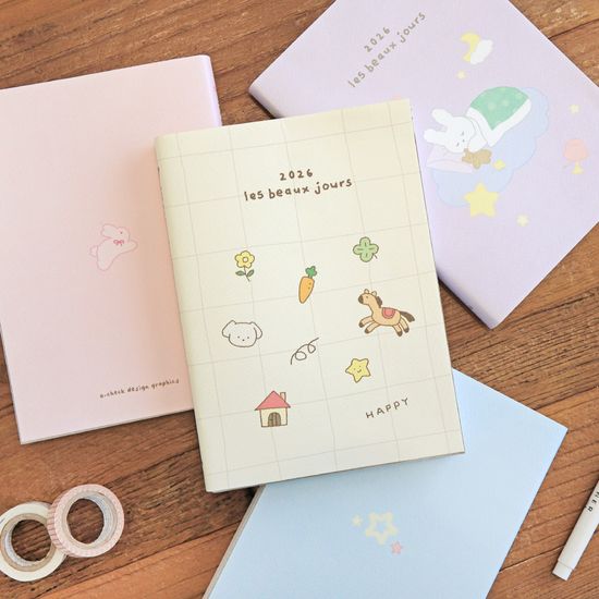 오첵 2026 날짜형 주간 레보쥬르 다이어리