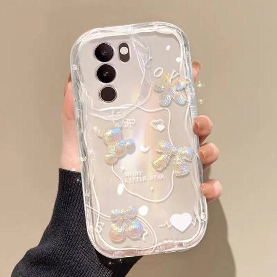 갤럭시s26 25 24 23 22 21 글리터 스트랩 물결 케이스