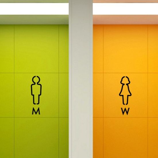 모던라인_toilet [포인트스티커/화장실스티커/욕실스티커]