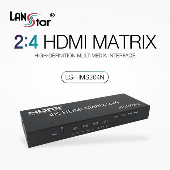 HDMI 매트릭스 2X4 영상분배기