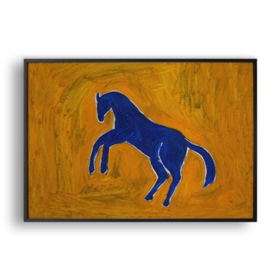 Blue Horse / 일러스트 액자