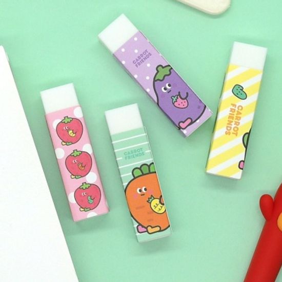 핑크풋 당근친구들잘지워길다란지우개