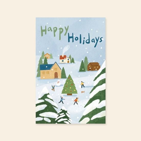 [크리스마스카드] XHH3004-HAPPY HOLIDAYS 성탄절카드