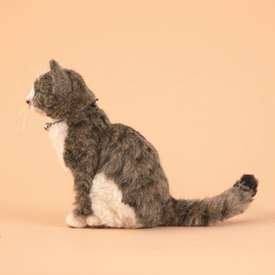 하마나카 양모 고등어태비 고양이 전신 키트