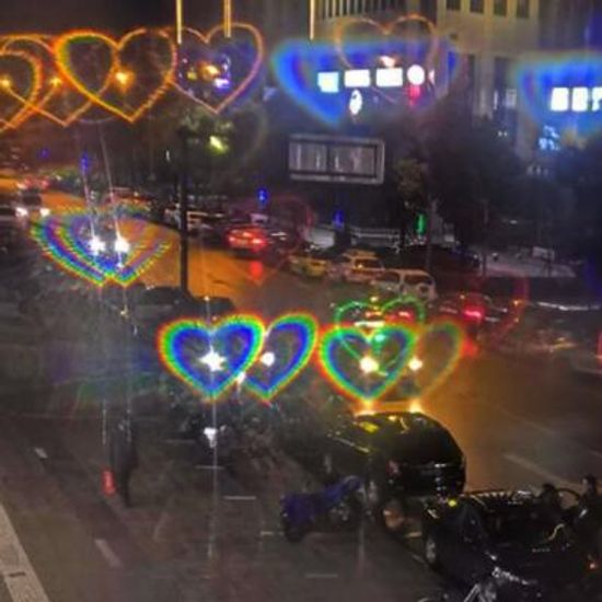 하트불빛 하트 선글라스 특이한 파티 안경 3color