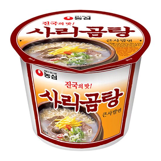 농심 진국의 맛 사리곰탕 큰사발면 111gx16개