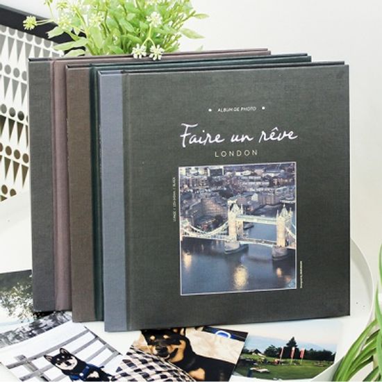 비팬시 미니흑지접착양장앨범 사진앨범