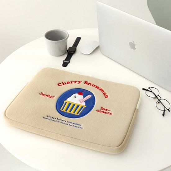 스노우맨 노트북 파우치 (13인치)