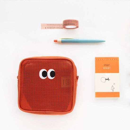 솜솜 메쉬 블록파우치 - 스몰