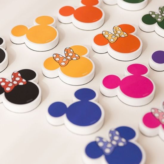 [꼬메모이] 디즈니 미키앤미니 자석지우개 / 화이트