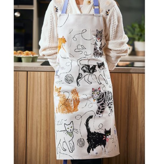 펠린프렌즈 고양이 면 앞치마