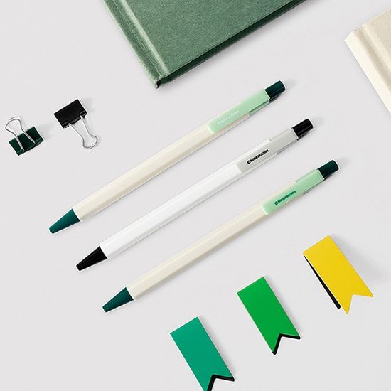 컬러블럭 육각 노크펜