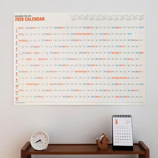 오첵 2026년 포스터 달력 레트로