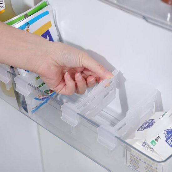 냉장고정리 칸막이 클립 4p 1세트