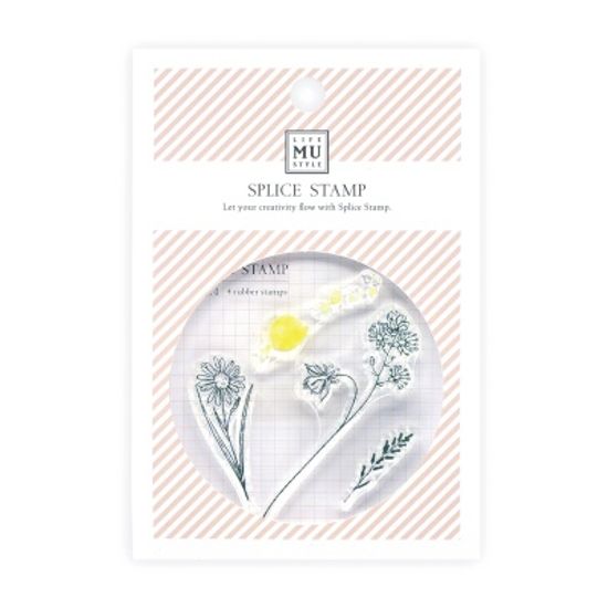 Miccudo 콜라주 클리어 스탬프 (4. Flower Rain Dew)