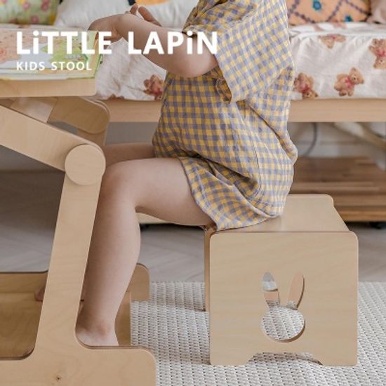 [꼬메모이] 리틀라핀 스툴 / 유아 가구 자작나무 의자