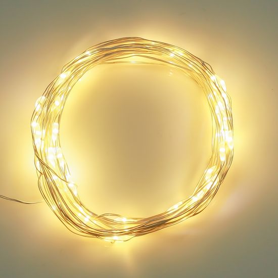 은하수 50구 LED 드럼 와이어 전구 5M 건전지형 2종