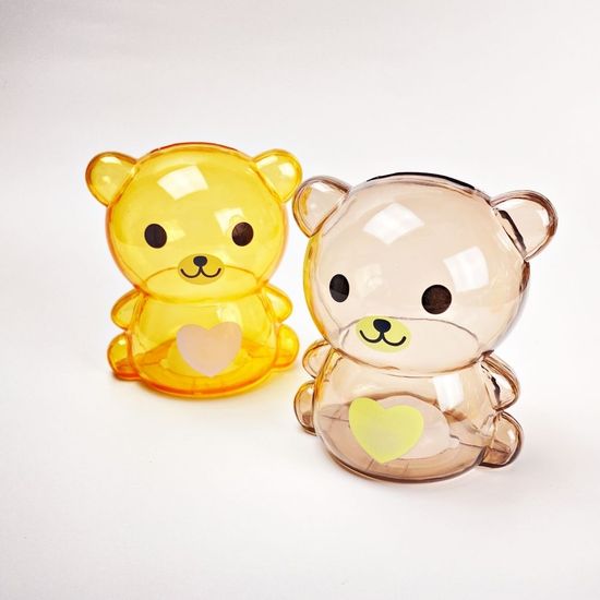 투명 캐릭터 곰돌이 저금통 구디백 소형(WE67AC0)