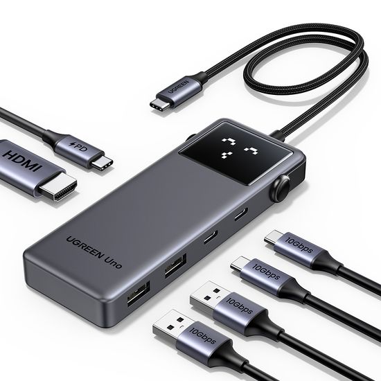 유그린 UNO 6in1 C타입 HDMI 4K 60Hz USB3.2 멀티허브