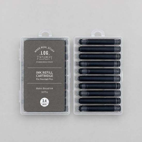 LOG 만년필 잉크 카트리지 3.4mm (10개입)