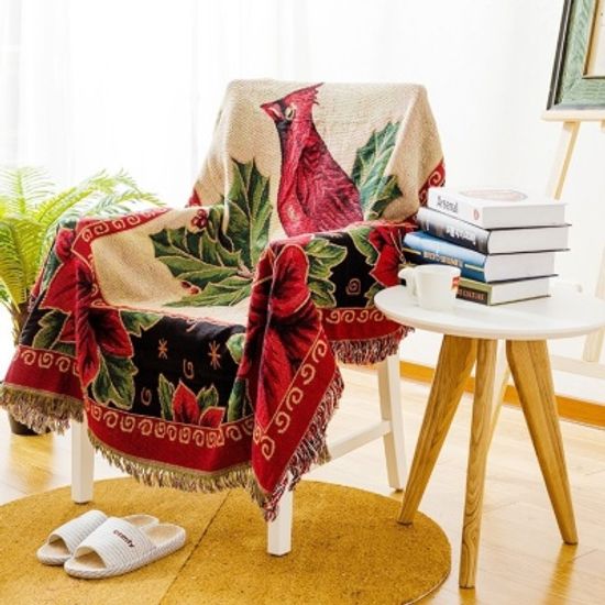 카디널 자카드 블랭킷