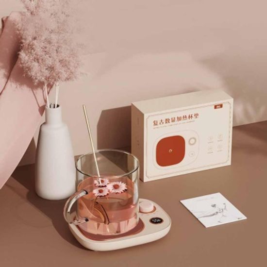 온도유지 보온 머그컵워머 온열 컵받침 유리컵 세트