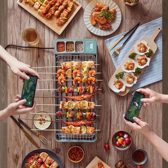가정용 바비큐 꼬치 생선구이 다목적 전기 그릴