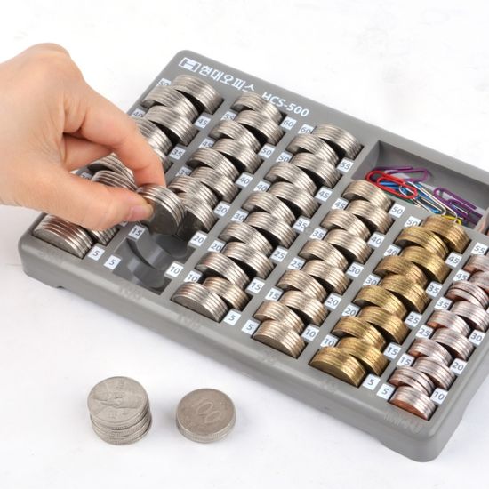 현대오피스 HCS-500 주화박스 수납 동전계수 주화계수