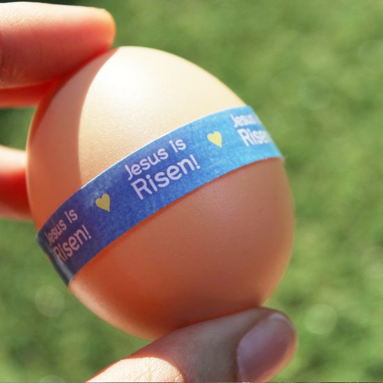 부활절 달걀 포장 띠 스티커(30개)_ Happy Easter