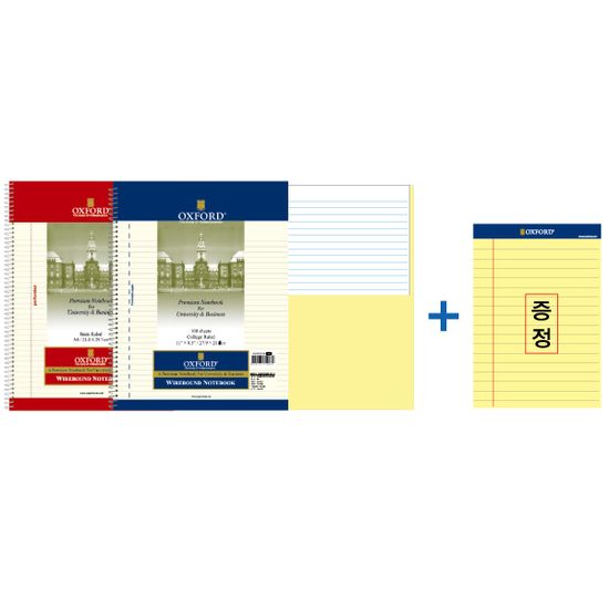 꿈드림22 옥스포드노트 좌철 레터 100매 7mm 6.0