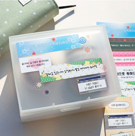 비온뒤 라벨 컨셉 스티커 세트 4 (6장)