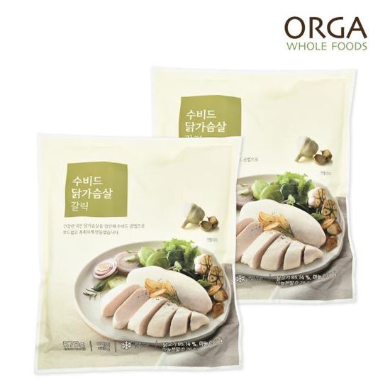 [올가] ORGA 수비드 닭가슴살 갈릭(115g x5개입) x2개