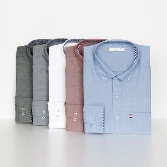 남자 베이직 셔츠 포켓 배색 포인트 남방 캐주얼 5C