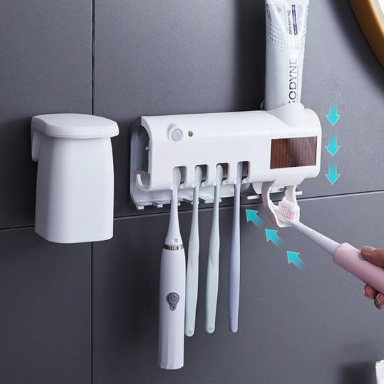 칫솔 살균기 소독기 자동센서 UV 살균 칫솔꽂이 P339