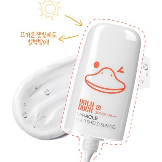 끈적이지 않고 산뜻한 어글리덕 백탁없는 선크림