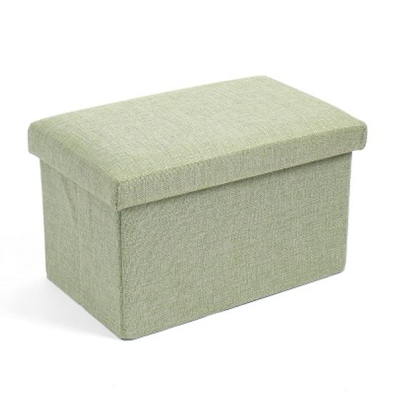 스툴스 패브릭 수납의자 접이식 풋스툴 40x25cm