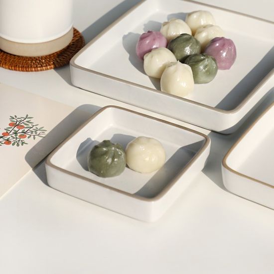 서하 도자기 무광 찬기 2size