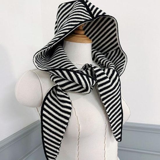 [애슬릿]여성 겨울 스프라이트 니트 후드 리본 머플러