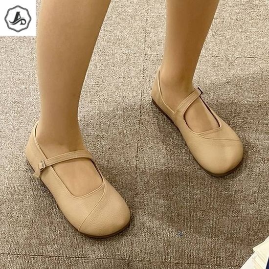 [애슬릿]메리제인 플랫 슈즈 여성 버클 데일리 캐주얼