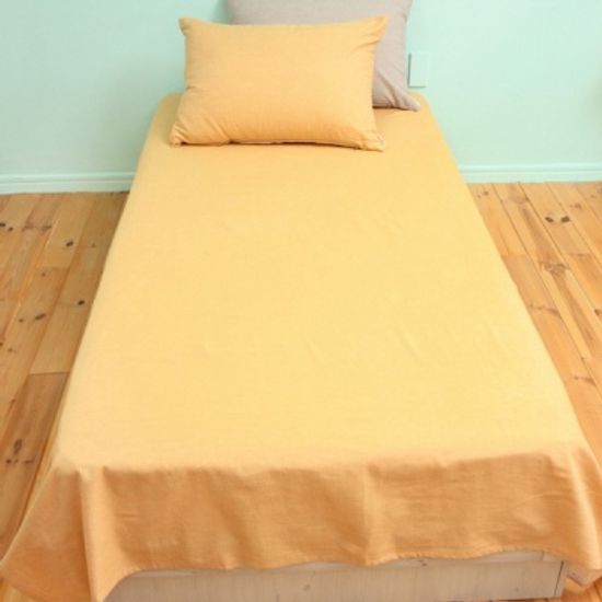 부드러운 멜란 옐로 여름이불