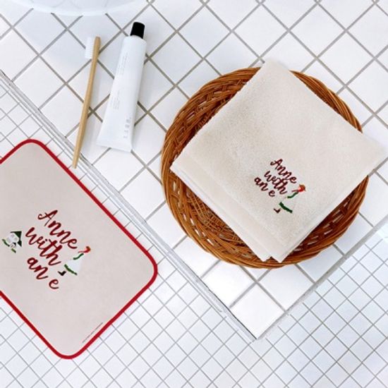 세계문학 핸드타올 고리수건 기프트 패키지 2P 세트