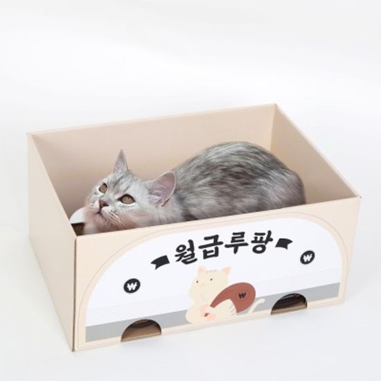 [노리노리캣] 카펫 스크래쳐 박스 월급루팡
